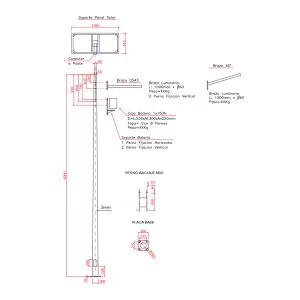 Poste Metalico Conico